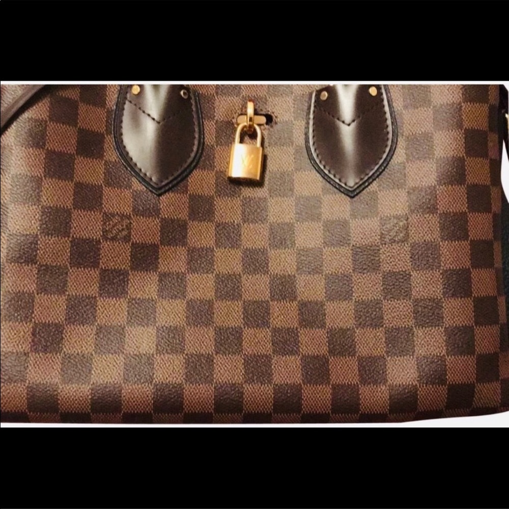 Black leather/ Brown medium NORMANDY WITH STRAP.